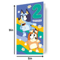 Bluey Age 2 Sticker Birthday Card