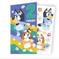 Bluey Age 2 Sticker Birthday Card