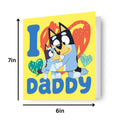 Bluey Daddy Father's Day Card