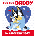 Bluey Daddy Valentine's Day Card