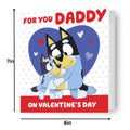 Bluey Daddy Valentine's Day Card