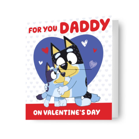 Bluey Daddy Valentine's Day Card