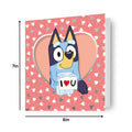 BLUEY I LOVE YOU VALENTINE'S DAY CARD