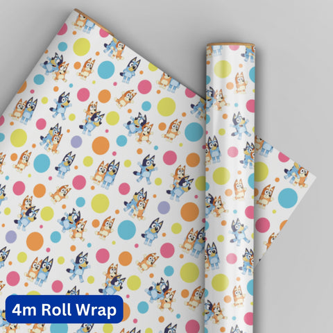 Bluey 4m Roll Birthday Wrapping Paper