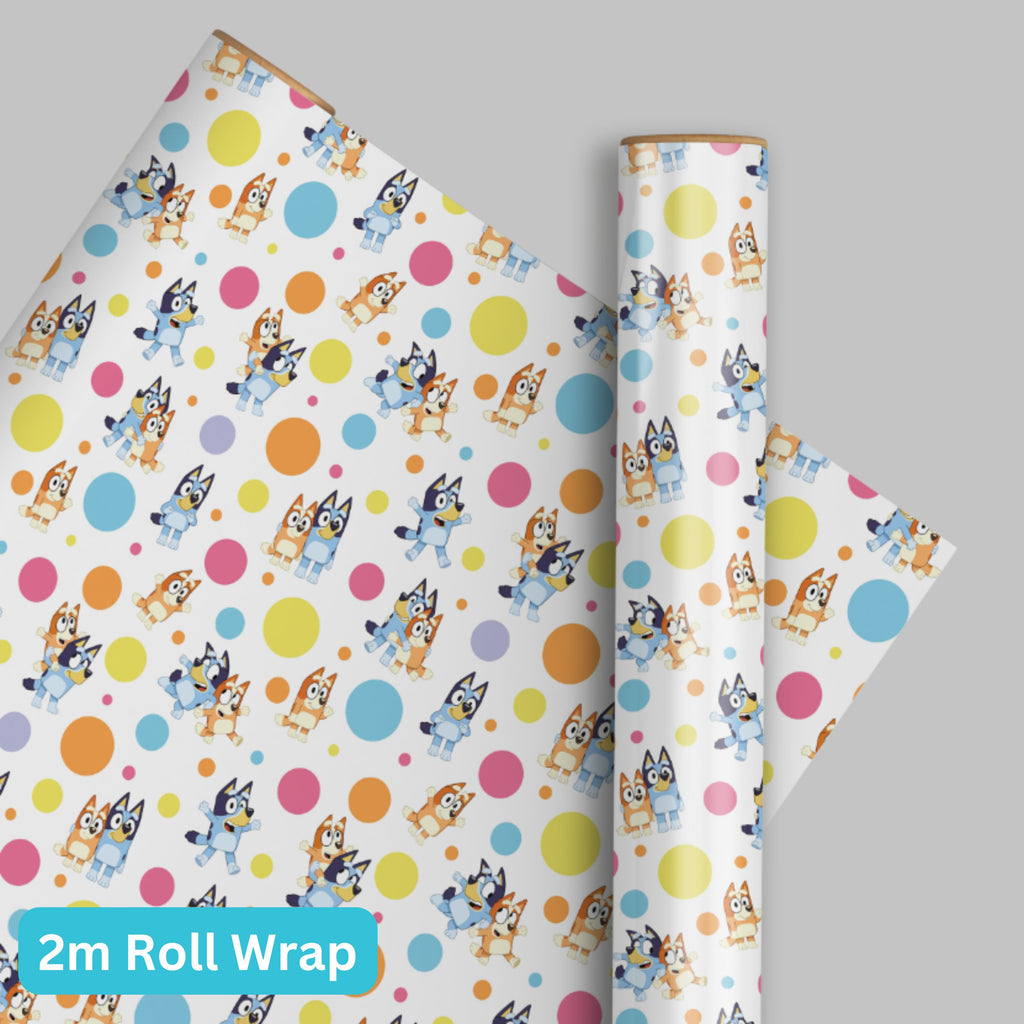 Bluey 2m Roll Wrapping Paper