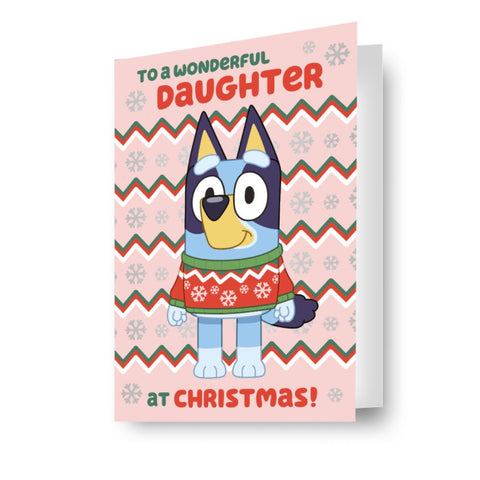 Bluey Daughter Christmas Card