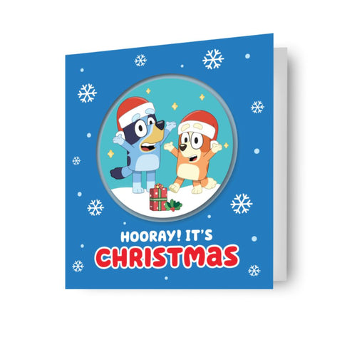 Bluey Christmas Card with Detachable Bauble