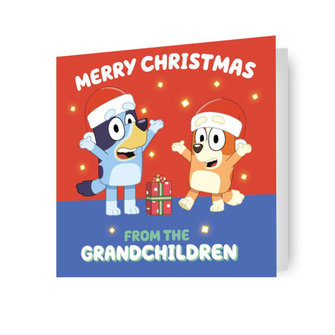 Bluey 'From the Grandchildren' Grandparents Christmas Card