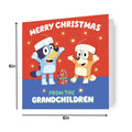 Bluey 'From the Grandchildren' Grandparents Christmas Card