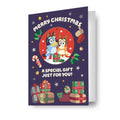 Bluey Christmas Card with Detachable Bauble