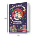 Bluey Christmas Card with Detachable Bauble