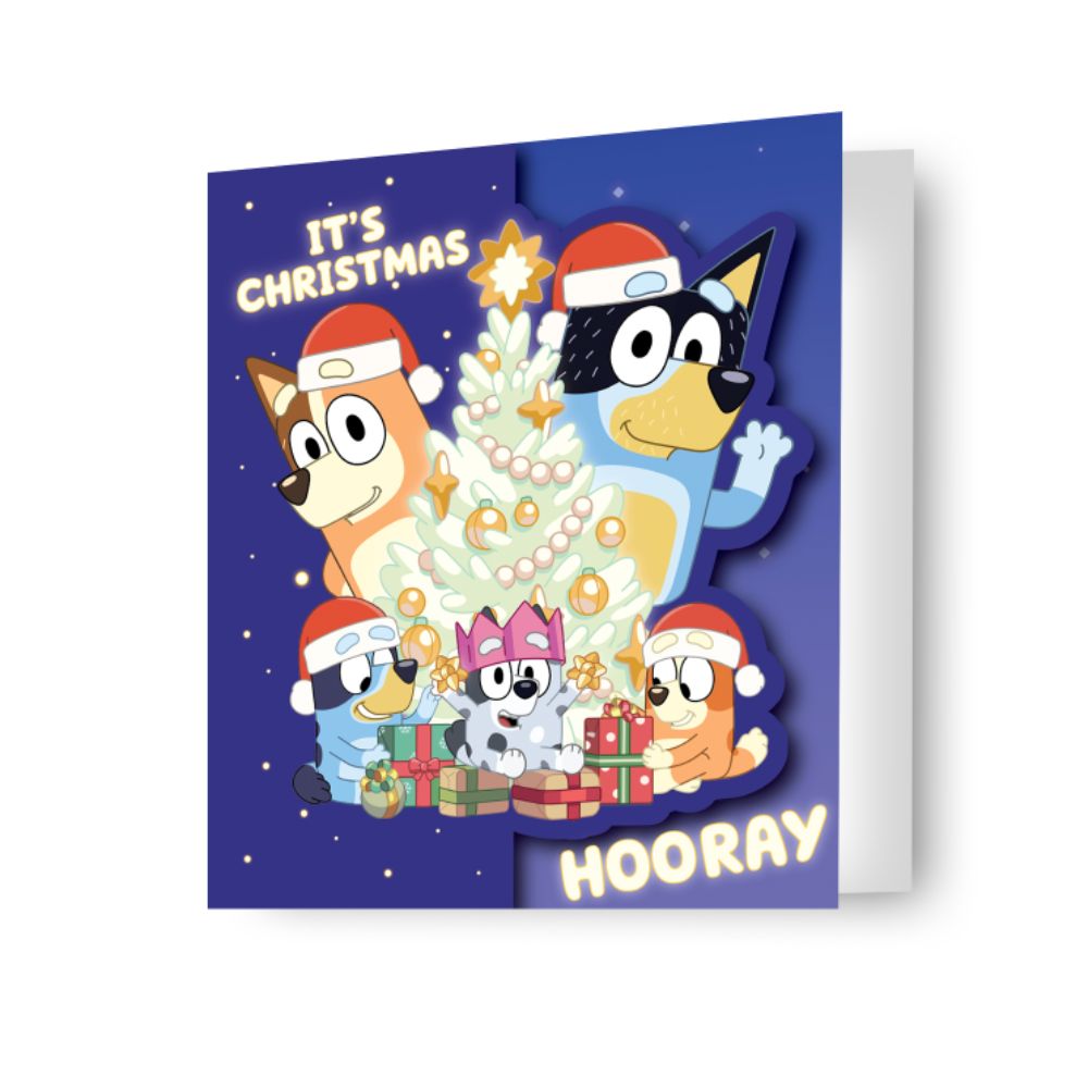 Bluey Fold Out Christmas Card