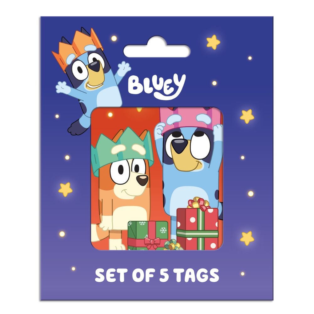 Bluey Pack of 5 Christmas Gift Tags