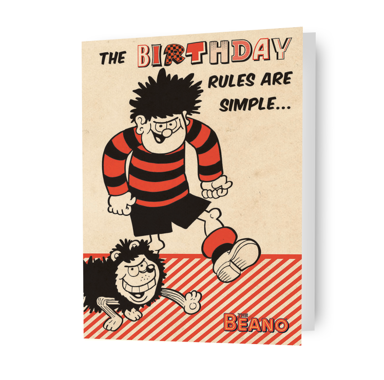 Beano 'Rules Are Simple...' Birthday Card