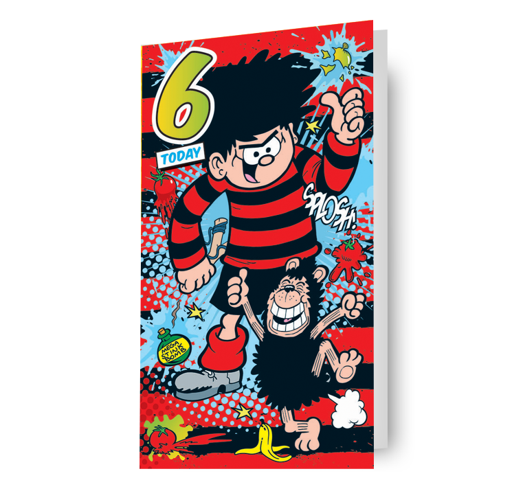 Beano Leeftijd 6 Verjaardagskaart