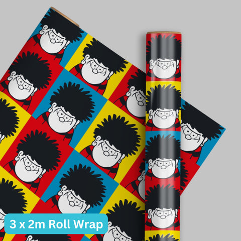 Beano 2m Roll Wrapping Paper - 3 Pack Bundle