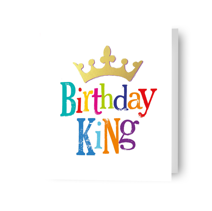 Brightside 'Birthday King' verjaardagskaart