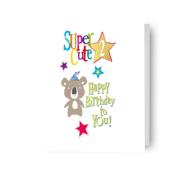 Brightside Age 2 Birthday Card