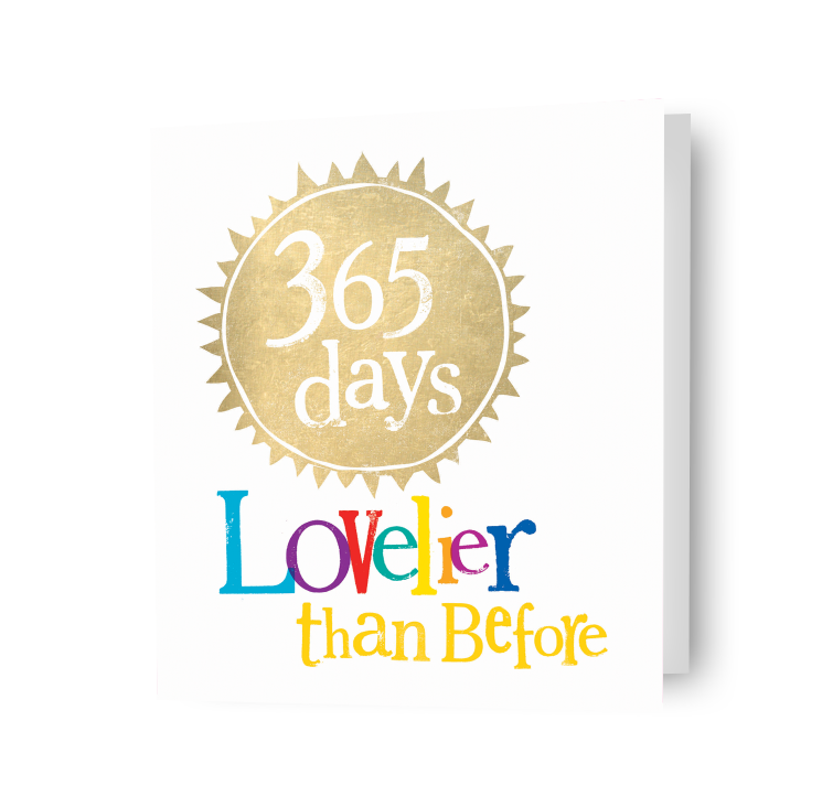 Brightside '365 Days' Birthday Card