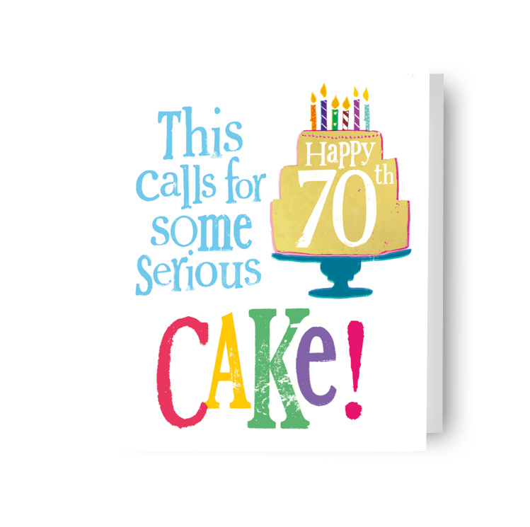 Brightside Age 70 Birthday Card