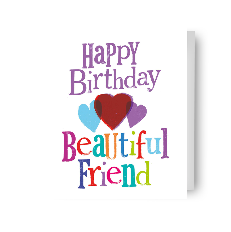 Brightside 'Happy Birthday Beautiful Friend' verjaardagskaart