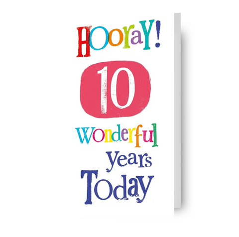 Brightside Age 10 Birthday Card