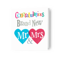 Brightside 'MR & MRS' Wedding Card