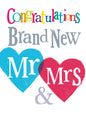 Brightside 'Mr & Mrs' Wedding Card