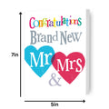 Brightside Mr & Mrs Wedding Card