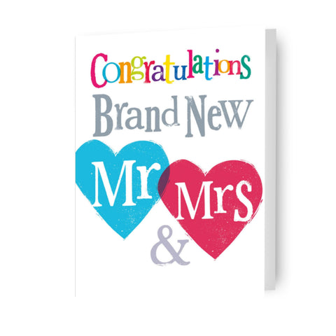 Brightside 'Mr & Mrs' Wedding Card
