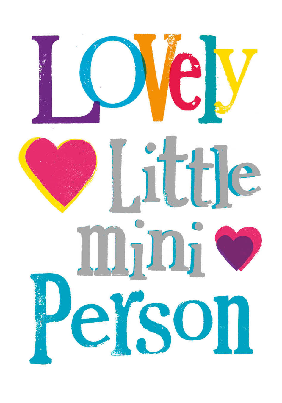 Brightside 'Lovely Little Mini Person' New Baby Card – Danilo Promotions