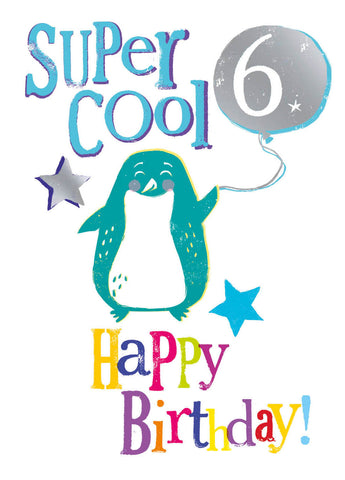 Brightside Age 6 Birthday Card