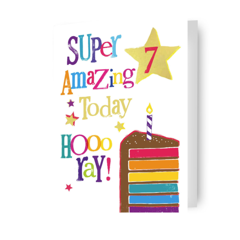 Brightside Age 7 Birthday Card