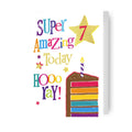 Brightside Age 7 Birthday Card