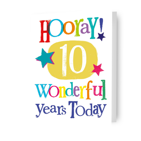 Brightside Age 10 Birthday Card