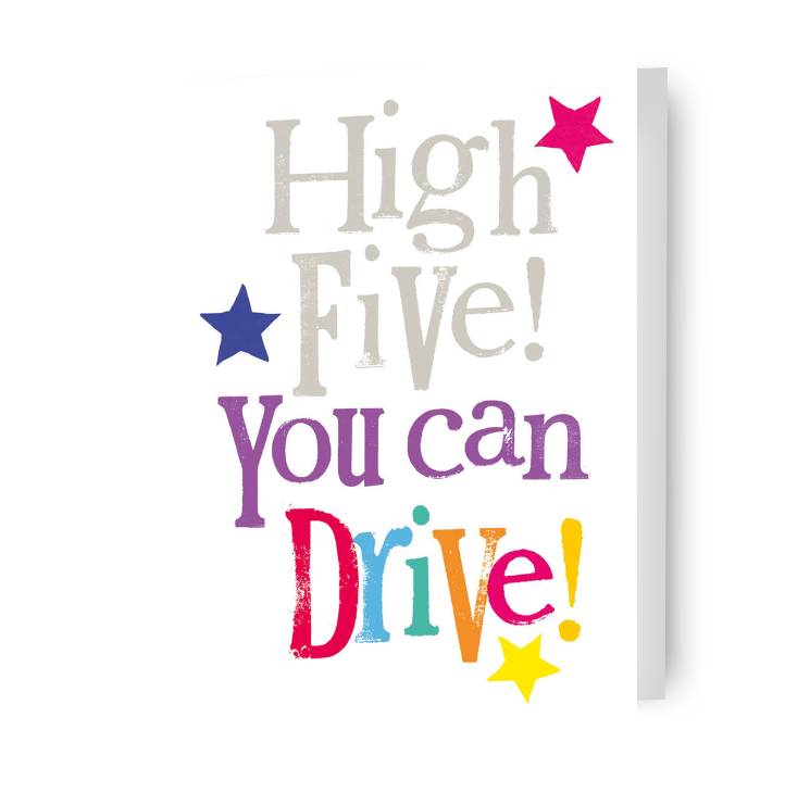 Brightside 'High Five You Can Drive' Passed Driving Test Card