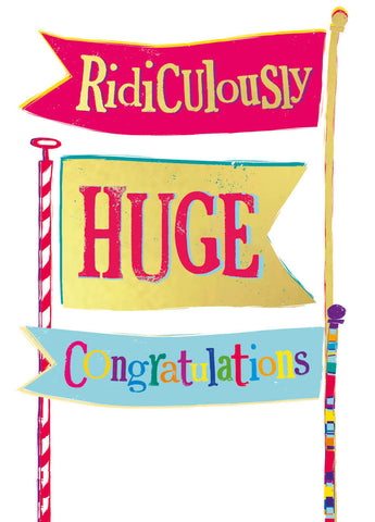 Brightside 'Ridiculously Huge Congratulations' Card