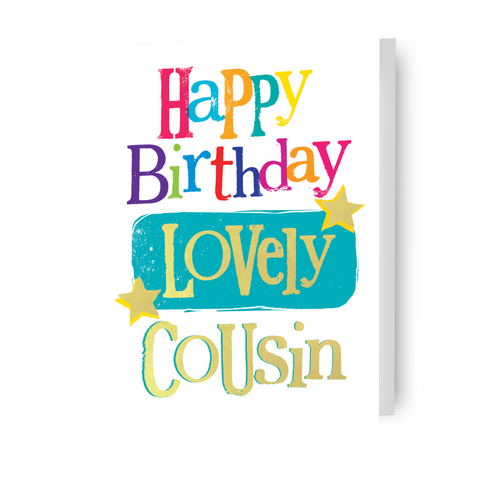 Brightside 'Lovely Cousin' Birthday Card