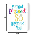 Brightside 'You Got Engaged So Happy For You' Engagement Card