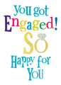 Brightside 'You Got Engaged So Happy For You' Engagement Card