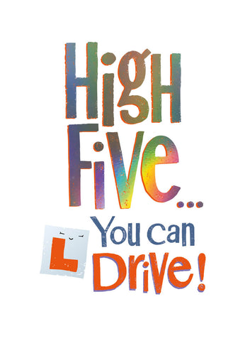 Brightside 'High Five... You Can Drive' Card