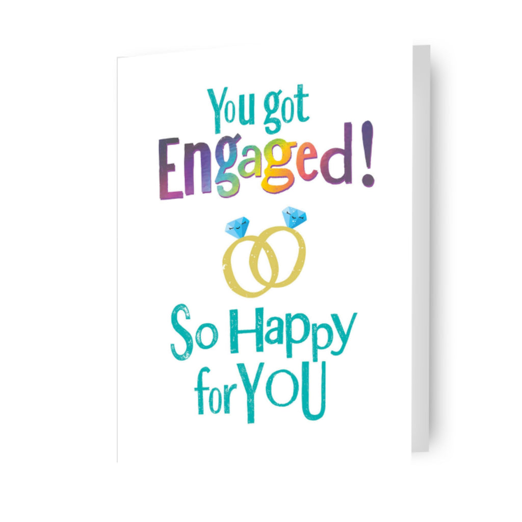 Brightside 'You Got Engaged' Gelukkige Verlovingskaart