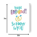 Brightside 'You Got Engaged' Happy Engagement Card