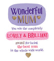 Brightside 'Wonderful Mum' Birthday Card