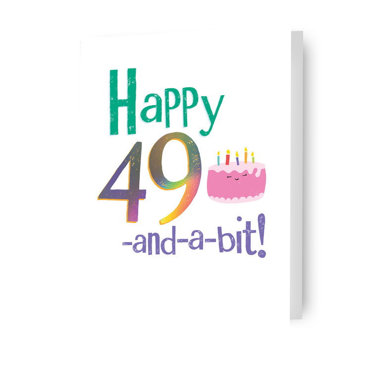 Biglietto di auguri per 50° compleanno, 7 x 6 Biglietto di auguri per 50° compleanno, 7 x 6