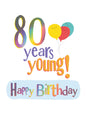 Brightside 80th Birthday Card