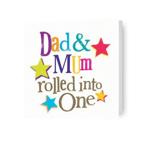 The Brightside 'Dad & Mum Rolled Into One' Mother's Day Card
