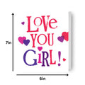 The Brightside 'Love you Girl' Card