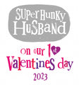 Valentijnsdagkaart 'Super Hunky Husband' van Brightside