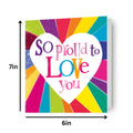 Brightside 'So Proud to Love You' Valentine's Day Card